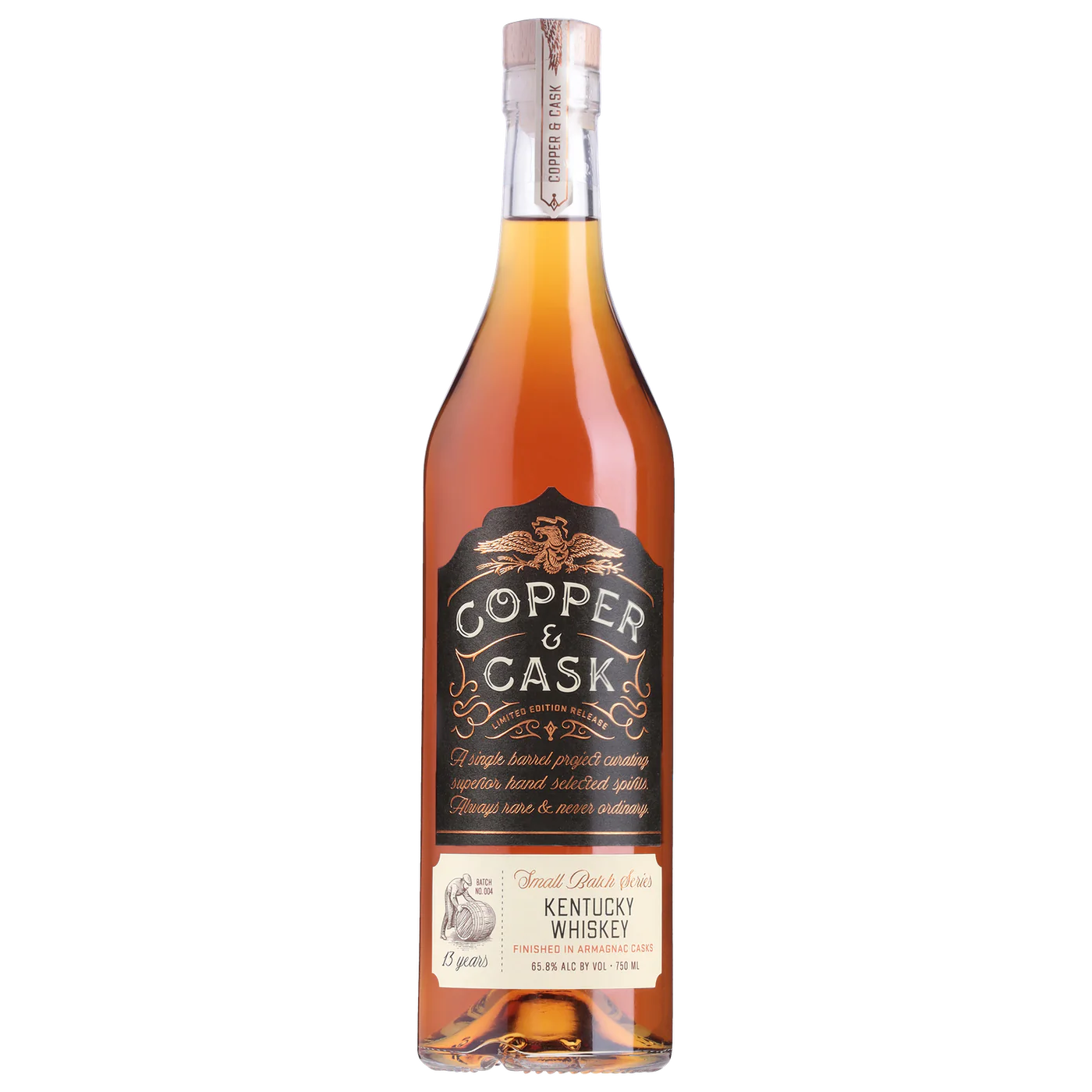 Copper Cask Batch Series No4 – Kentucky Whiskey 13yr Armagnac Cask Finish 750ml