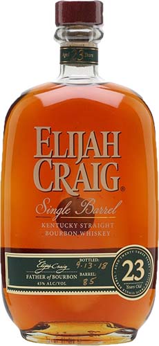 Elijah Craig 23 Year Old Single Barrel Kentucky Straight Bourbon Whiskey