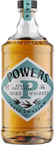 Powers Three Swallow Release Single Pot Still Irish Whiskey