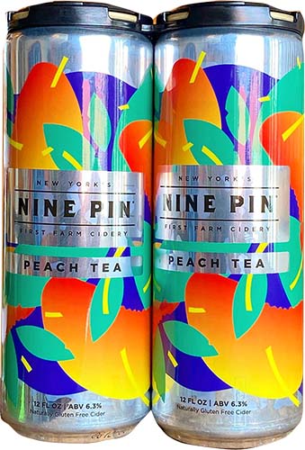 Nine Pin Peach Tea Cider