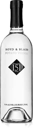 Boyd & Blair Professional Proof 151 Potato Vodka