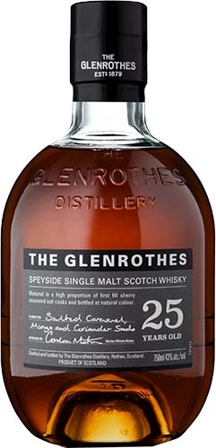 The Glenrothes 25 Year Old Speyside Single Malt Scotch Whisky