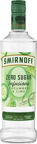 Smirnoff Zero Sugar Infusions Cucumber & Lime Vodka