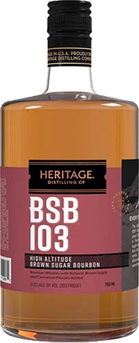 Heritage BSB Brown Sugar Bourbon 103 Proof