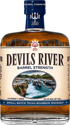 Devils River Barrel Strength Texas Bourbon Whiskey