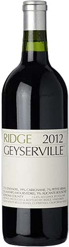 Ridge Red Wine, Geyserville, Sonoma County, California, 2007