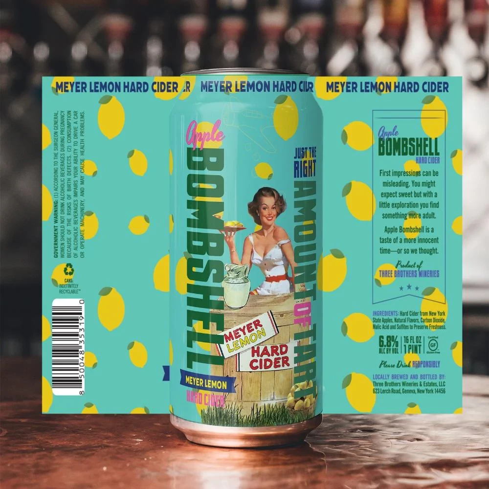 Bombshell Meyer Lemon Hard Cider 4pack