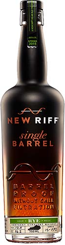 New Riff Single Barrel Kentucky Straight Rye Whiskey