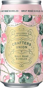 Crafters Union Bubbles Brut Rose Wine Can