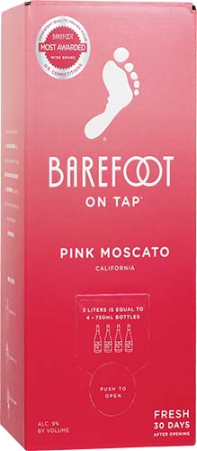 Barefoot Cellars On Tap Pink Moscato