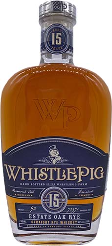 WhistlePig 15 Year Old Vermont Oak Finish Straight Rye 46%