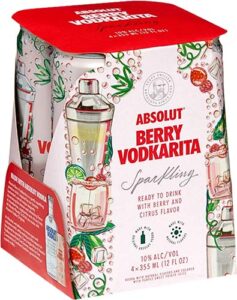 Absolut Berry Vodkarita Sparkling Vodka Cocktail