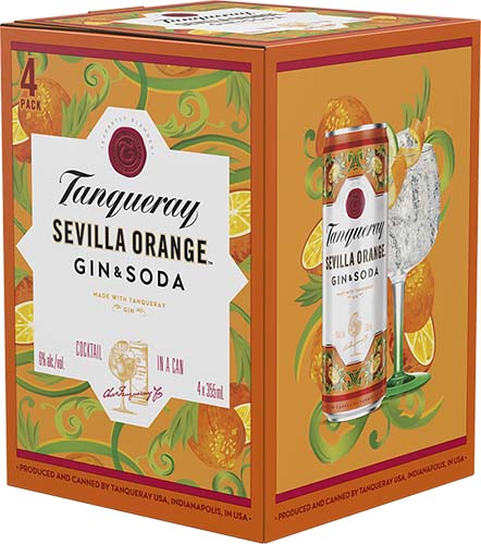 Tanqueray Sevilla Orange Gin & Soda Cocktail