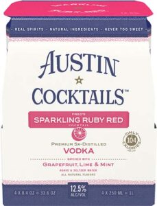 Austin Cocktails Fred’s Sparkling Ruby Red Cocktail Vodka