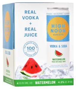 High Noon Watermelon Vodka Hard Seltzer 4pk/355ml Cans