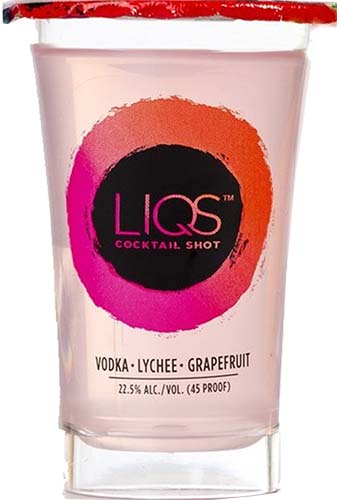 Liqs Grpgrt 4pk Vodka Lychee Grapefruit Shots