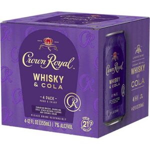 Crown Royal Whisky & Cola Cocktail