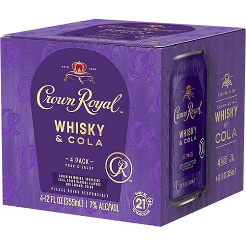 Crown Royal Whisky & Cola Cocktail