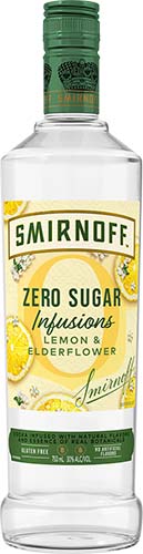 Smirnoff Zero Sugar Infusions Lemon & Elderflower Vodka