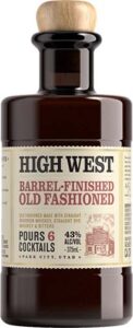 High West Old Fashioned Barrel Finished Ready Made Cocktail Whiskey