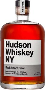 Hudson Whiskey Back Room Deal New York Straight Rye Finished In Peated Scotch Barrels