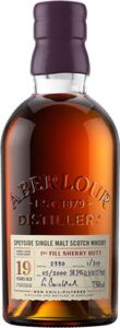 Aberlour 19 Year Old 1st Fill Sherry Butt Single Malt Scotch Whisky