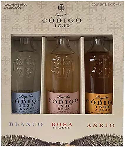 Codigo 1530 Tequila Combo 1 Each Blanco 80, Blanco Rosa 80 & Reposado 80