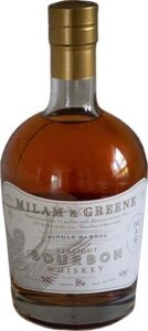 Milam and Greene Single Barrel Straight Bourbon Whiskey