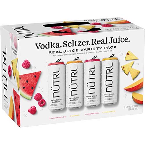 Nutrl Real Juice Vodka Seltzer Variety