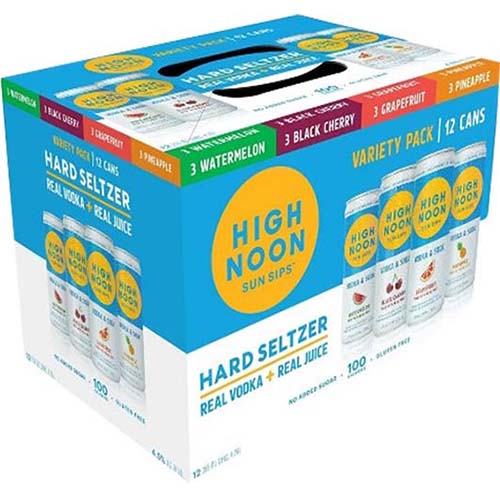 High Noon Sun Sips Variety Pack Hard Seltzer 12 355 Ml Cans