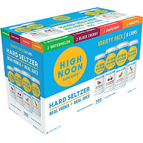 High Noon Sun Sips Hard Seltzer Variety Pack 8pk/355ml Cans