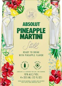 Absolut Vodka Pineapple Martini Still Ready To Drink Cocktail