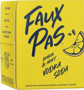 Faux Pas Lemon & Mint Vodka Soda