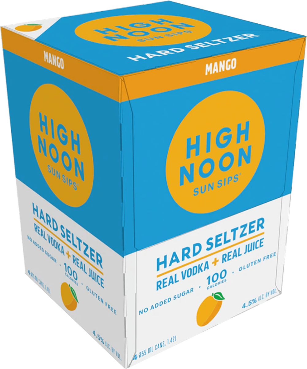 High Noon Sun Sips Mango Vodka Hard Seltzer 4pk/12 Fl Oz Cans