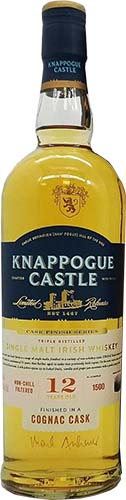 Knappogue Castle 12 Year Old Cognac Cask Matured Irish Whiskey