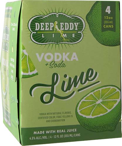 Deep Eddy Lime Vodka Soda Cans