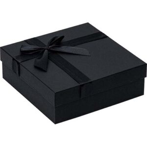 Gift Box Black 2/3 Btl Bow Misc