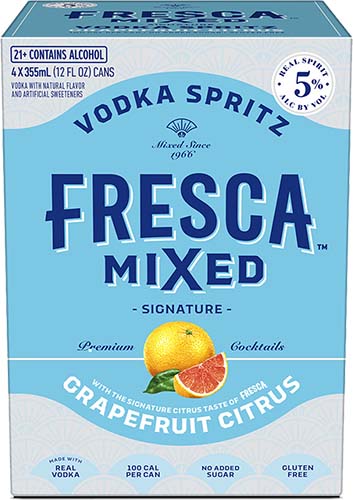 Fresca Mixed Vodka Spritz 4pk 12oz Cans