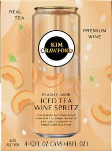 Kim Crawford Iced Tea Wine Spritz, Peach Flavor