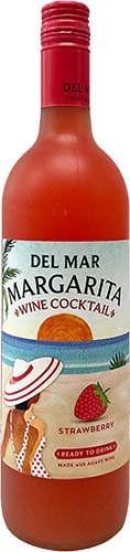 Del Mar Strawberry Margarita Wine Cocktail