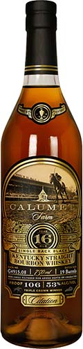 Calumet Farm Single Rack Black 16 Year Old Kentucky Straight Bourbon Whiskey