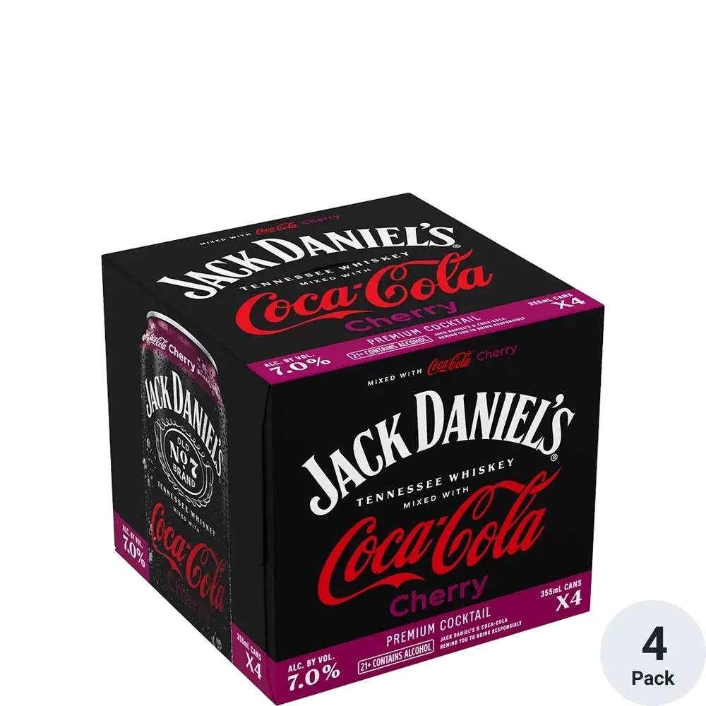 Jack Daniels Cherry Coke 4 Pack