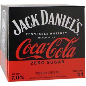 Jack Daniel’s Daniel`s & Zero Sugar Coca Cola Cocktail Whiskey