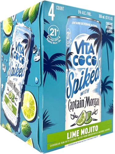 Vita Coco Spiked With Captain Morgan Lime Mojito