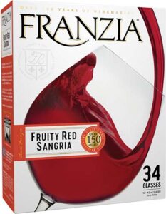 Franzia House Wine Favorites Fruity Red Sangria Box