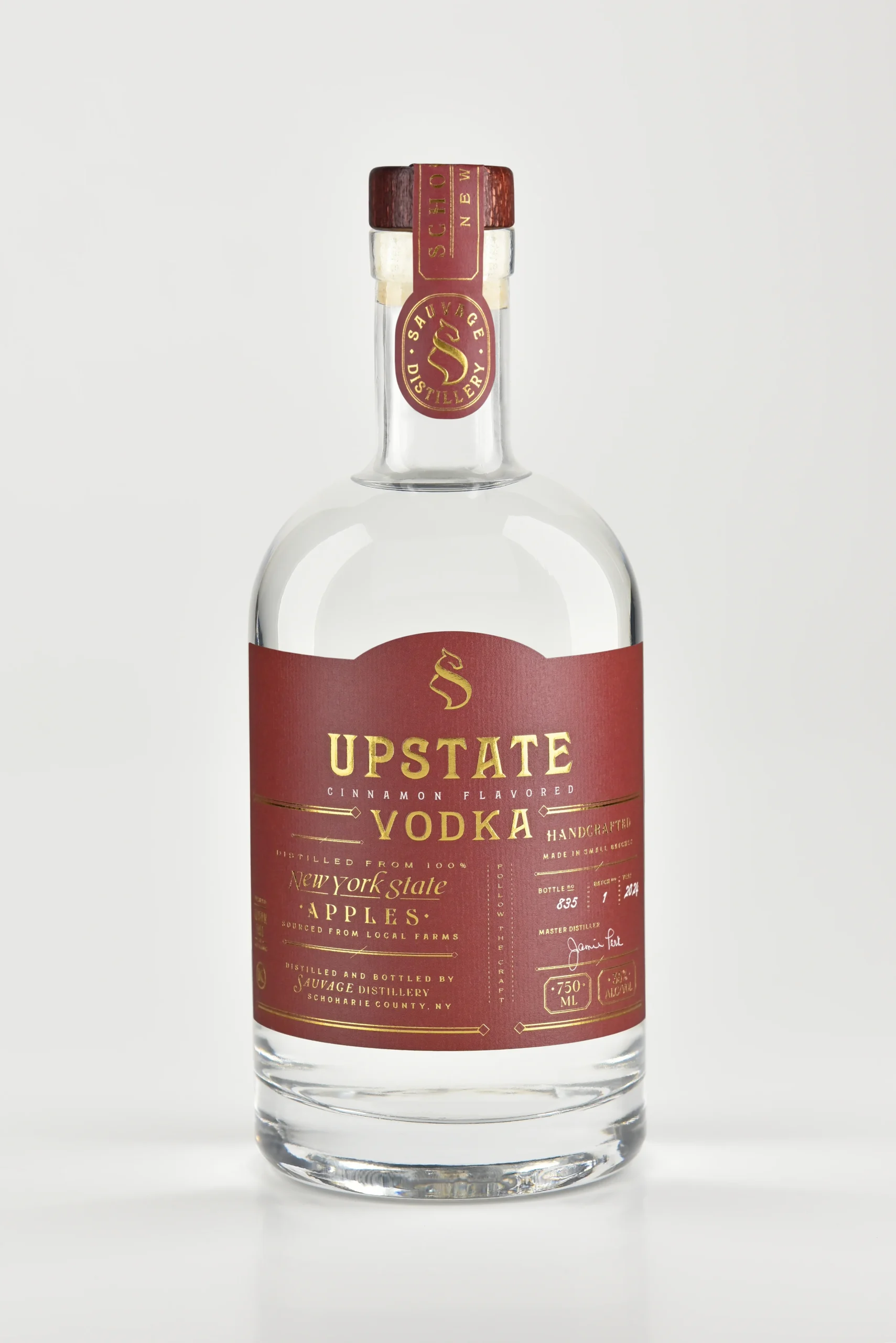 Upstate Cinnamon Flavored Vodka 100% Ny Apples