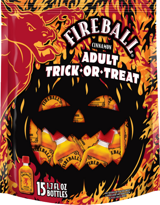 Fireball Cinnamon Whiskey Adult Trick Or Treat Bag Mini