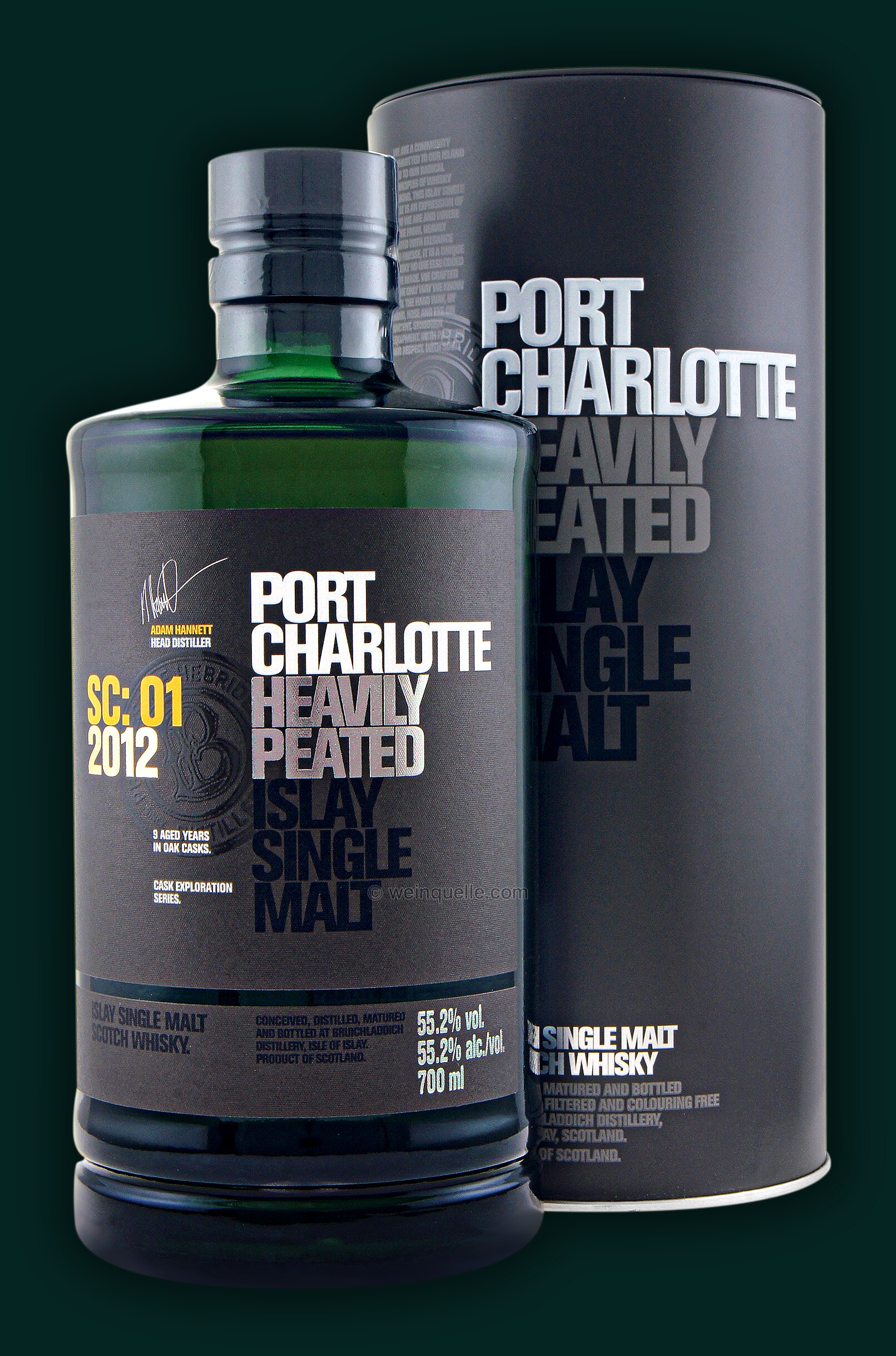 Bruichladdich Port Charlotte Sc:01 2012 Sherry Heavily Peated Single Malt Scotch