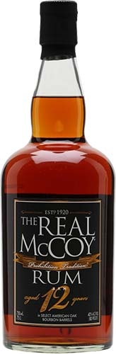 The Real McCoy 12 Year Old Prohibition Tradition Rum