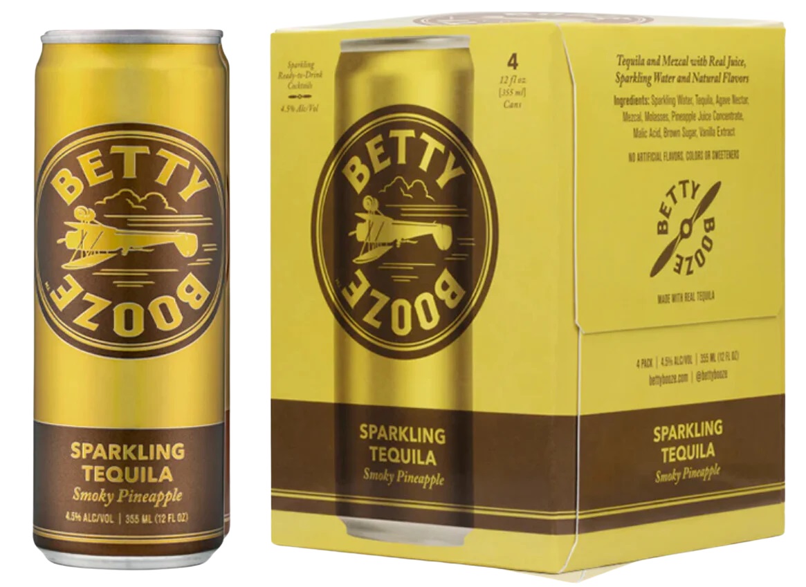 Betty Booze Tequila Smokey Pineapple 4-Pack